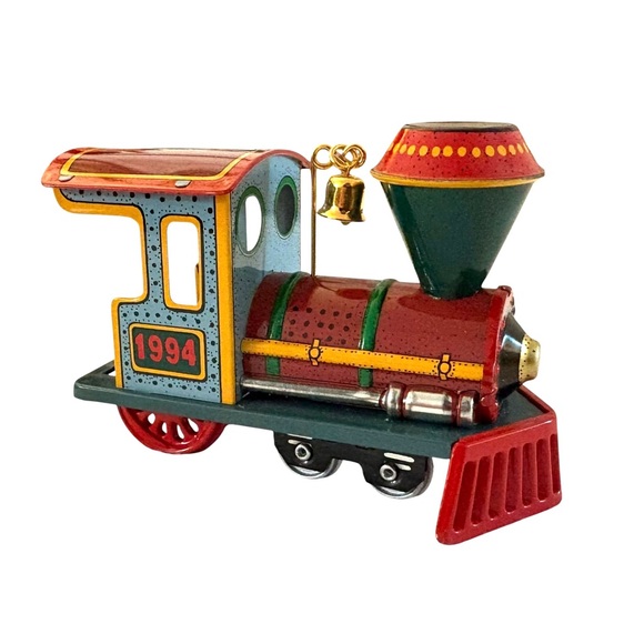 1994 Hallmark Keepsake Train Ornament Yuletide Central # 1 Series - Picture 3 of 8